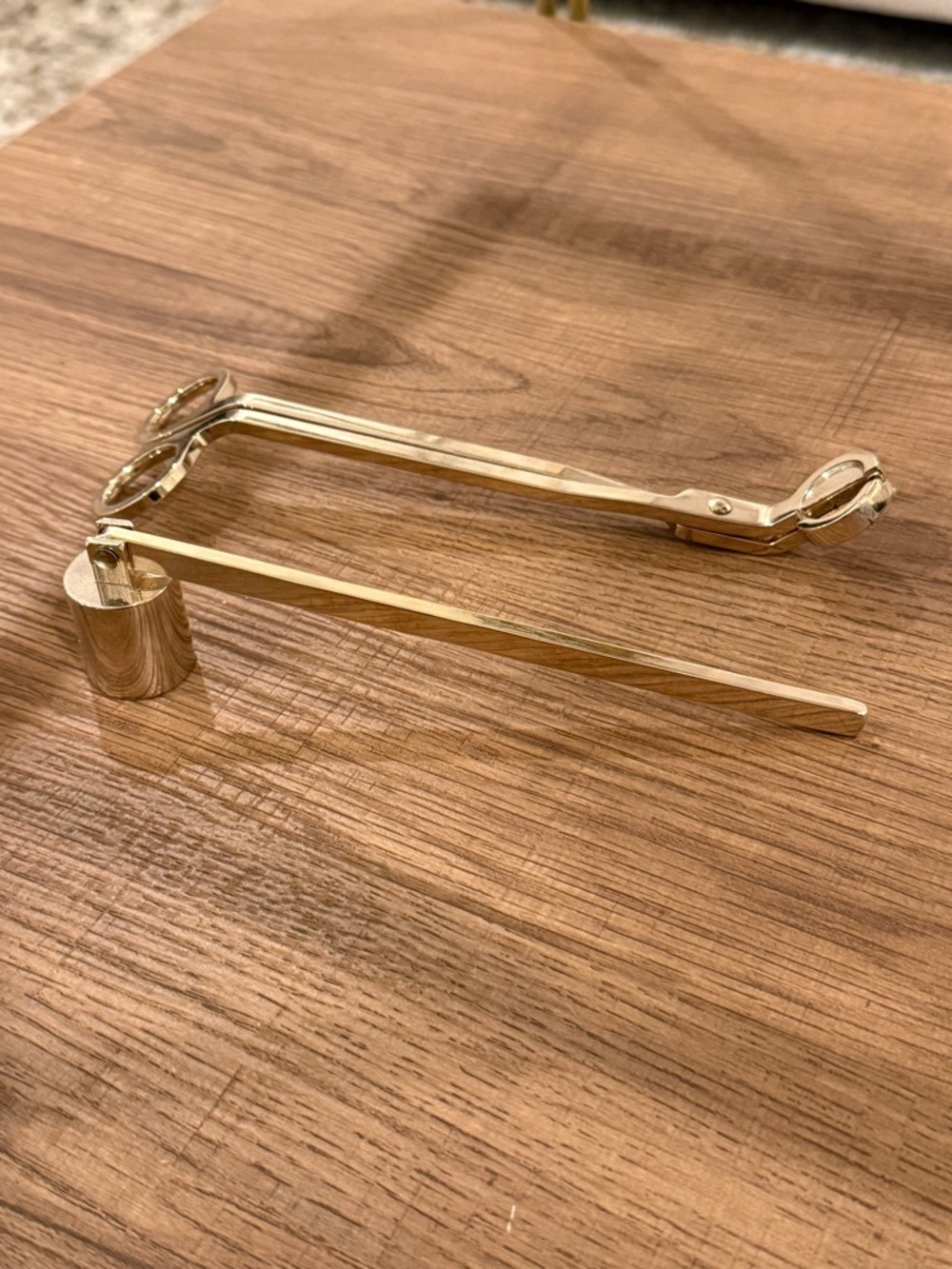 Gold Candle Wick Trimmer and Snuffer Set